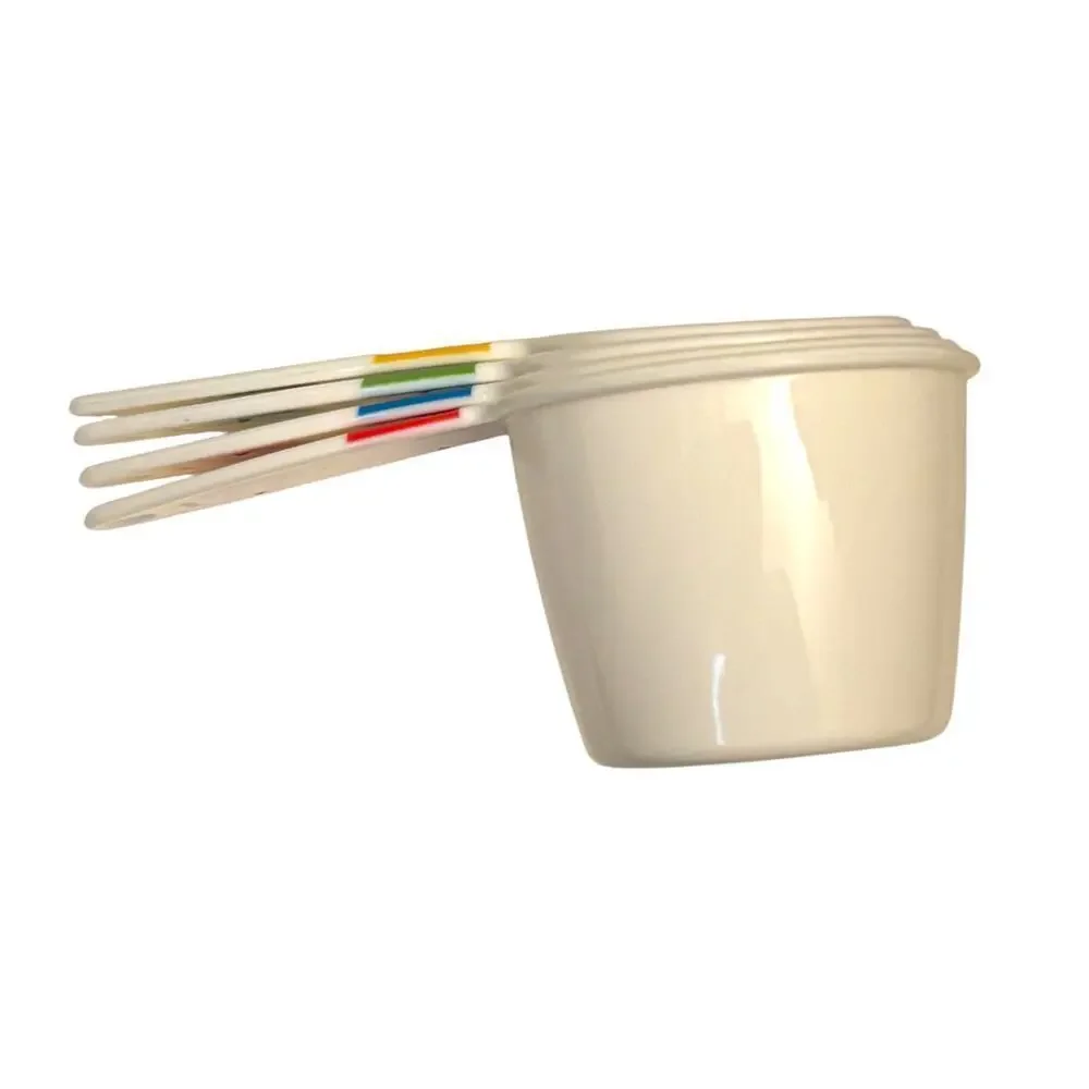 Measuring Cup Set White, Primary Colors Accent